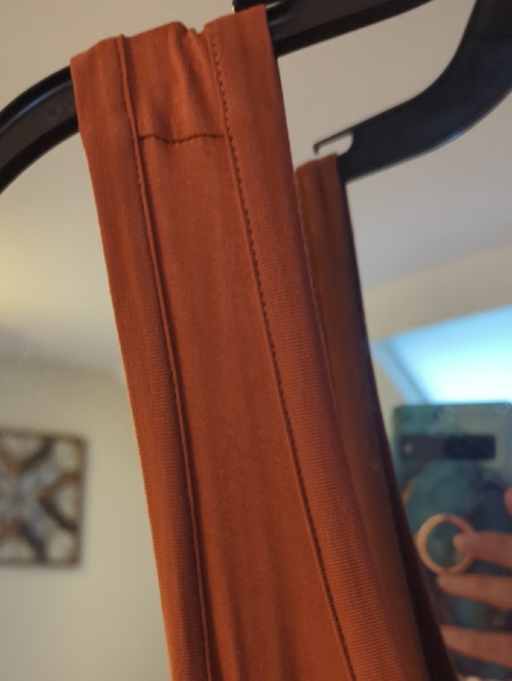 LOFT NWT Rust Sleeveless Wide Leg Jumpsuit with Waist Tie - Picture 4 of 6